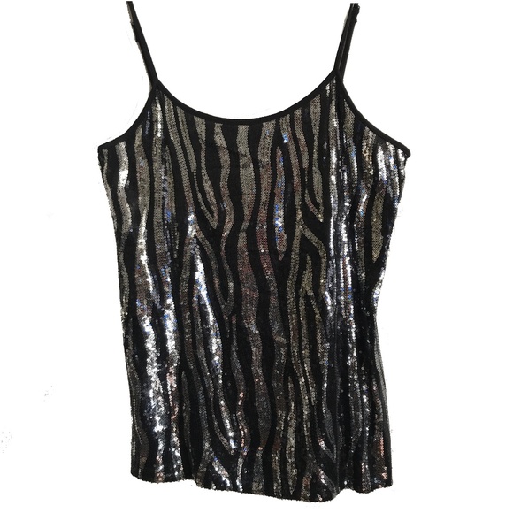 silver sparkle tops